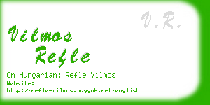 vilmos refle business card